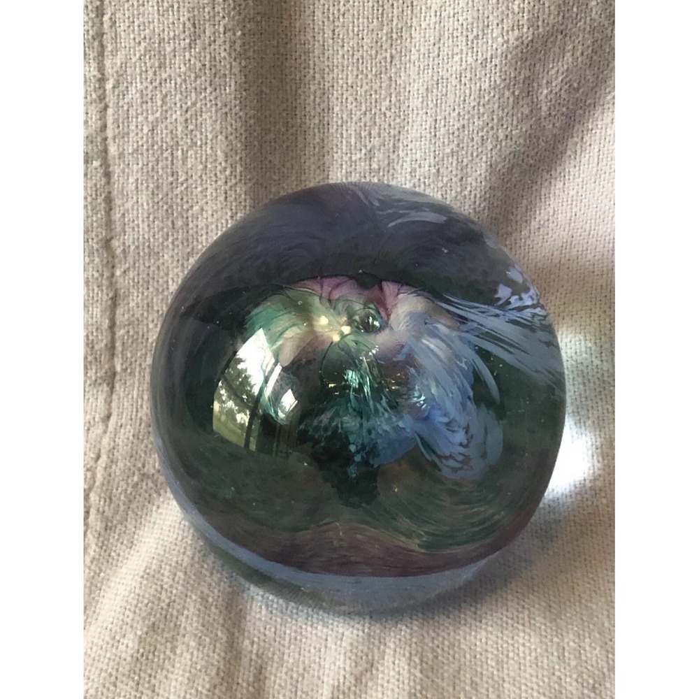 Caithness Glass Paperweight "Mooncrystal‎ Green"
